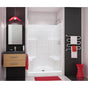 Maax - SST3648 AcrylX Alcove Center Drain One-Piece Shower in White - White