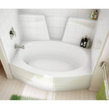 TSOT6042 AcrylX Alcove Left-Hand Drain One-Piece Tub Shower in White