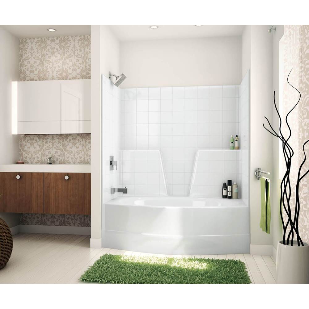 Maax - TSOT6042 AcrylX Alcove Right-Hand Drain One-Piece Tub Shower in White - White