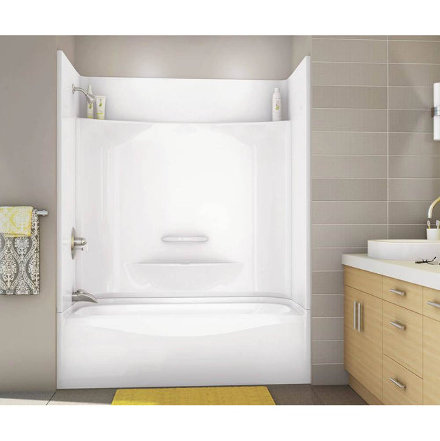 Maax - KDTS 3060 AFR AcrylX Alcove Right-Hand Drain Four-Piece Tub Shower in White - White