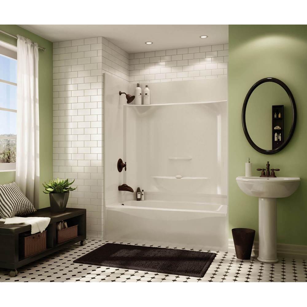 Maax - KDTS 3260 AcrylX Alcove Left-Hand Drain Four-Piece Tub Shower in White - White