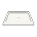 SPL 3232 AcrylX Alcove Shower Base with Center Drain in White