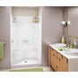 Maax - KDS 3448 AFR AcrylX Alcove Center Drain Four-Piece Shower in White - White