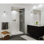 Maax - B3Round 4832 Acrylic Alcove Shower Base in White with Center Drain - White