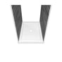 Maax - B3Round 4832 Acrylic Tunnel Shower Base in White with Center Drain - White