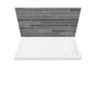 Maax - B3Round 6030 Acrylic Wall Mounted Shower Base in White with Left-Hand Drain - White