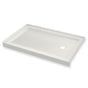 Maax - B3Round 6032 Acrylic Alcove Shower Base in White with Anti-slip Bottom with Right-Hand Drain - White