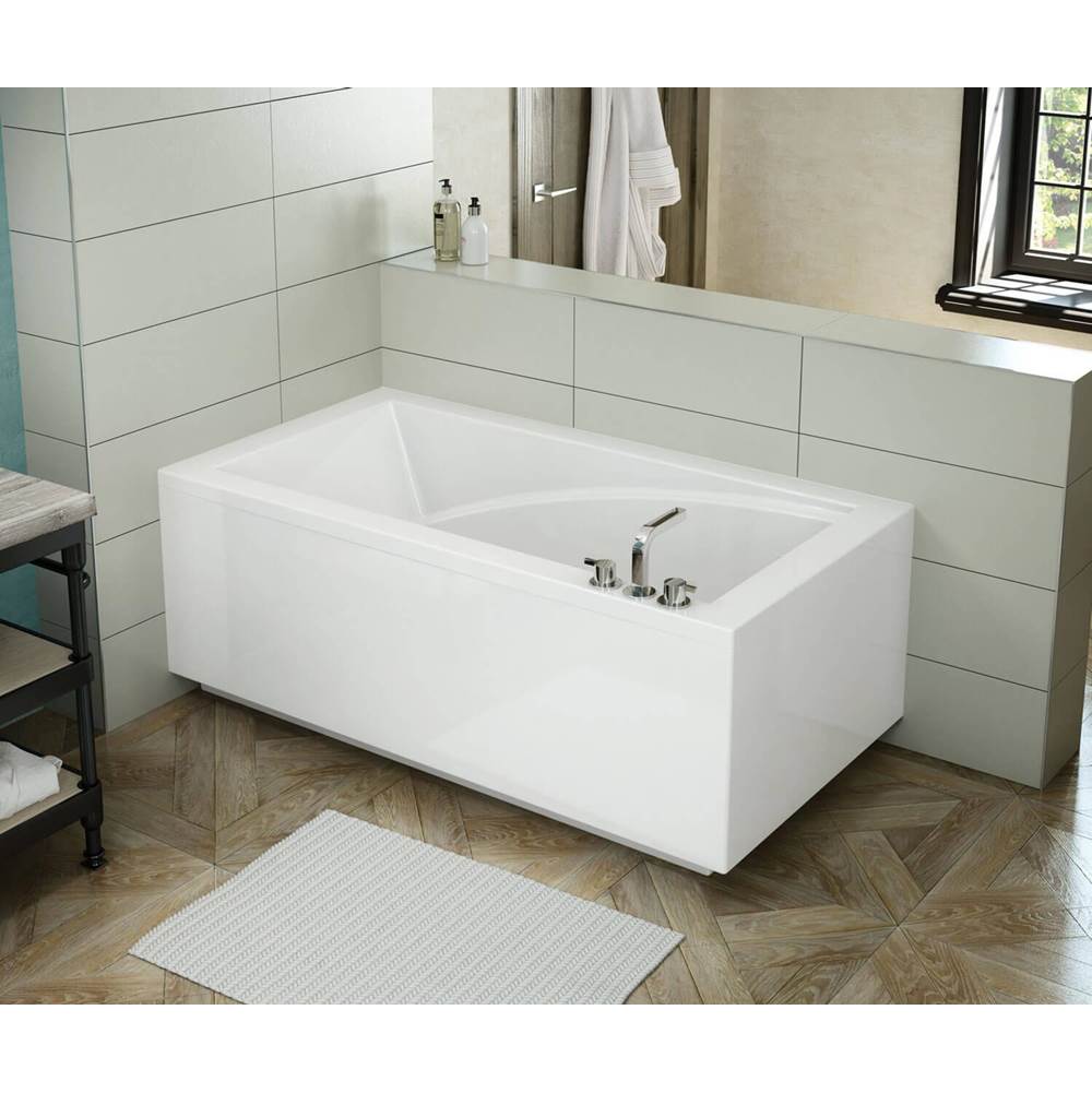 Maax - ModulR 6032 (With Armrests) Acrylic Corner Left Left-Hand Drain Bathtub in White - White