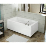 Maax - ModulR 6032 (With Armrests) Acrylic Corner Left Left-Hand Drain Bathtub in White - White