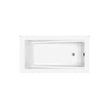 ModulR 6032 (With Armrests) Acrylic Wall Mounted Left-Hand Drain Bathtub in White