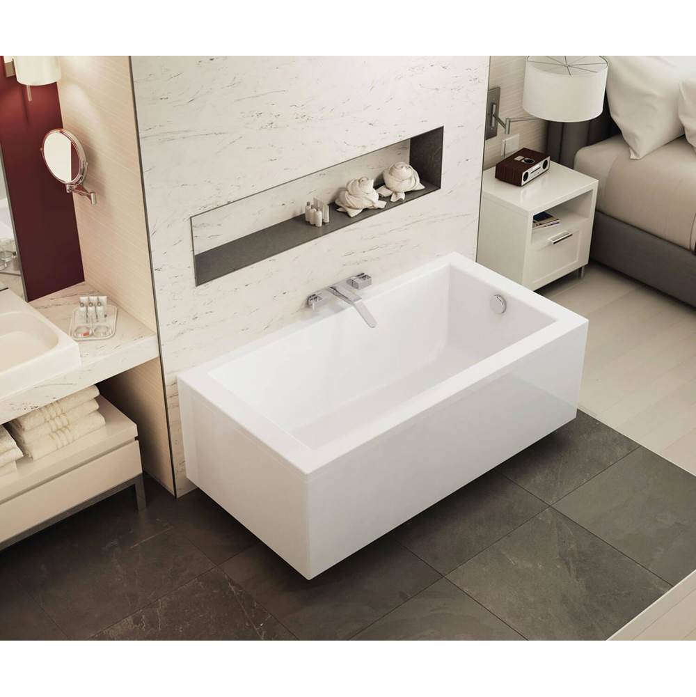 Maax - ModulR 6032 (Without Armrests) Acrylic Wall Mounted Right-Hand Drain Bathtub in White - White