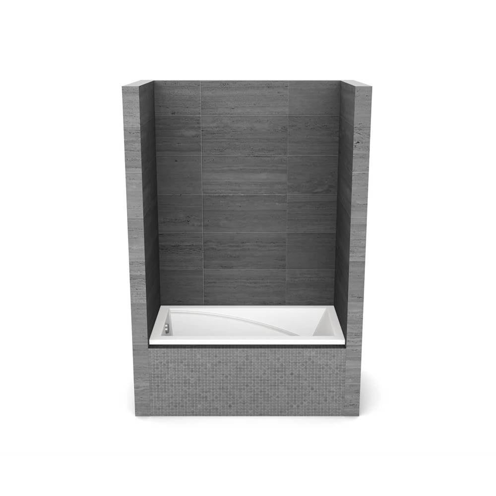 Maax - ModulR 6032 IF (With Armrests) Acrylic Alcove Left-Hand Drain Bathtub in White - White