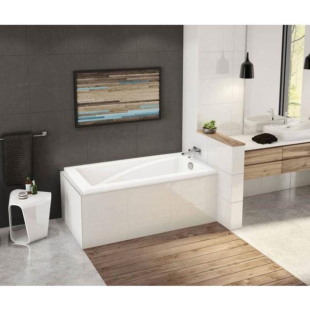 Maax - ModulR 6032 IF (With Armrests) Acrylic Corner Right Right-Hand Drain Bathtub in White - White