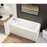 ModulR 6032 IF (With Armrests) Acrylic Corner Left Left-Hand Drain Bathtub in White