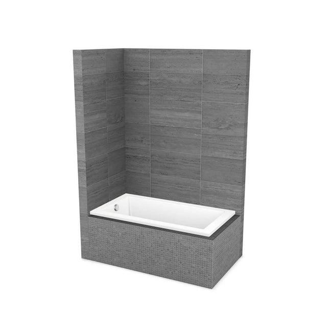 Maax - ModulR 6032 IF (Without Armrests) Acrylic Corner Left Right-Hand Drain Bathtub in White - White