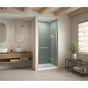 Maax - B3Round 4236 Acrylic Alcove Shower Base in White with Anti-slip Bottom with Center Drain - White