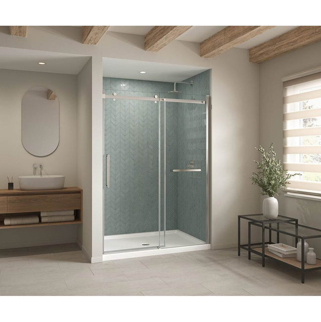 Maax - B3Round 6042 Acrylic Alcove Shower Base in White with Anti-slip Bottom with Center Drain - White