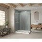 Maax - B3Round 6042 Acrylic Corner Left Shower Base in White with Anti-slip Bottom with Center Drain - White