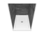 Maax - B3Square 4832 Acrylic Alcove Deep Shower Base in White with Center Drain - White