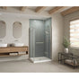 Maax - B3Square 4834 Acrylic Corner Right Shower Base in White with Anti-slip Bottom with Center Drain - White