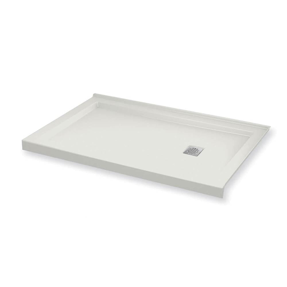 Maax - B3Square 6030 Acrylic Corner Right Shower Base in White with Right-Hand Drain - White