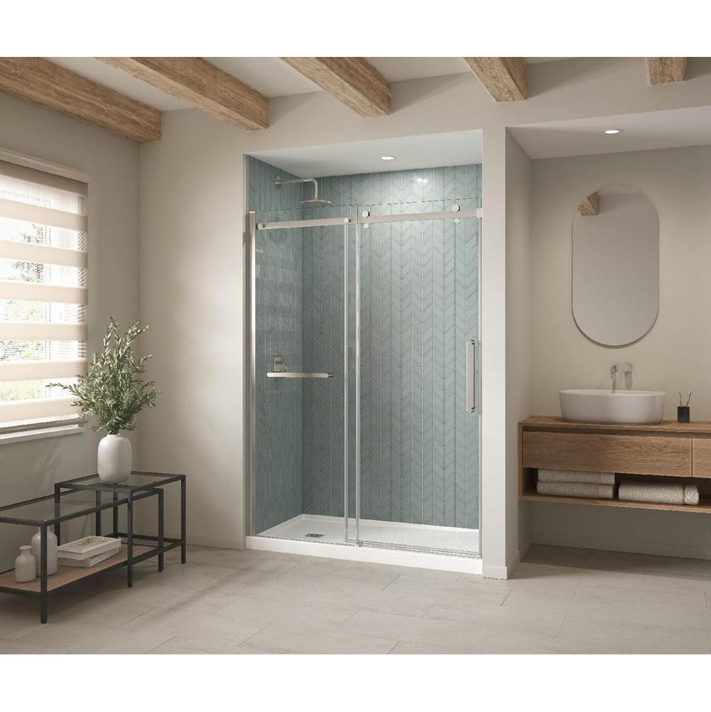 Maax - B3Square 6030 Acrylic Alcove Shower Base in White with Anti-slip Bottom with Right-Hand Drain - White