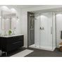 Maax - B3Square 6032 Acrylic Corner Left Shower Base in White with Left-Hand Drain - White