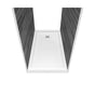 Maax - B3Square 6036 Acrylic Tunnel Shower Base in White with Center Drain - White