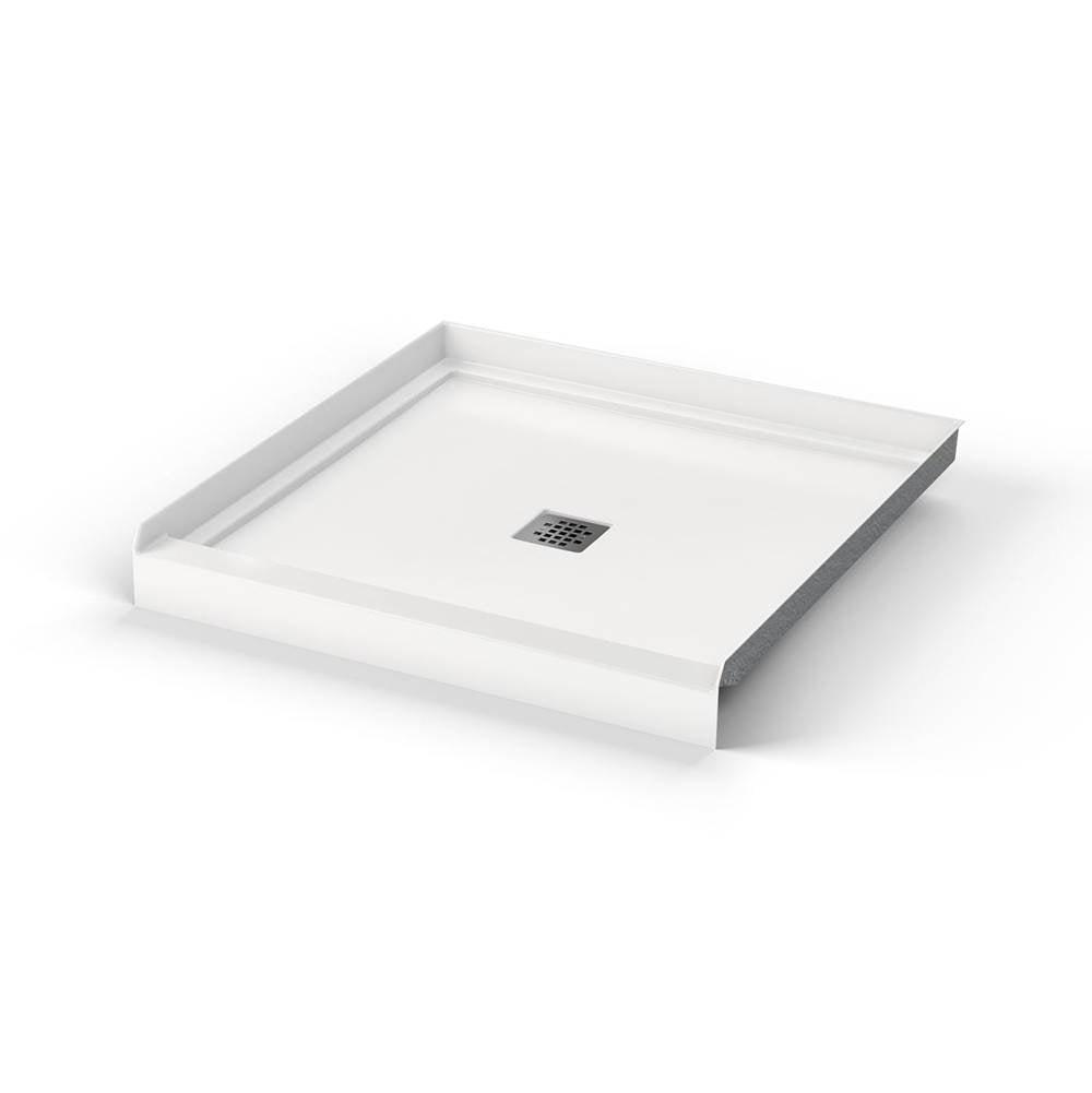 B3X 3636 Acrylic Alcove Shower Base with Center Drain in White