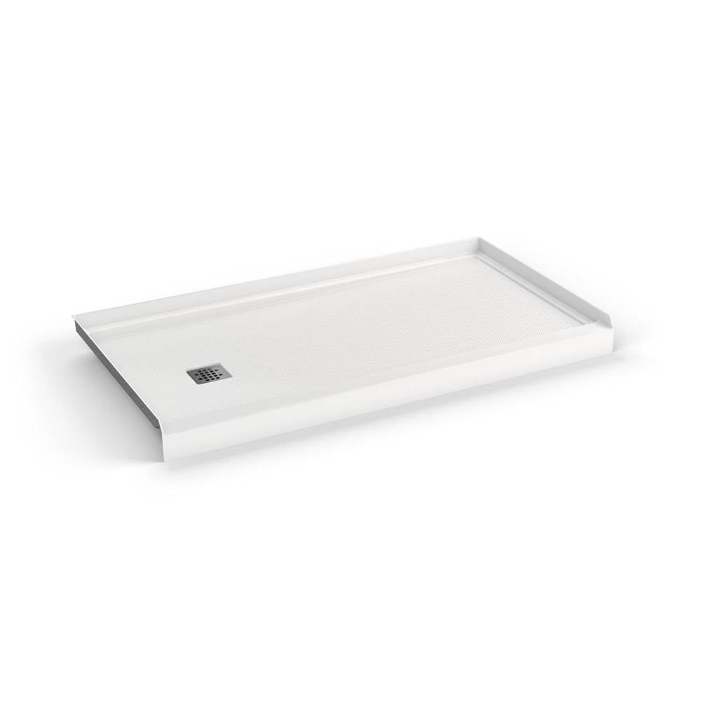 B3X 6032 Acrylic Alcove Shower Base with Left-Hand Drain in White