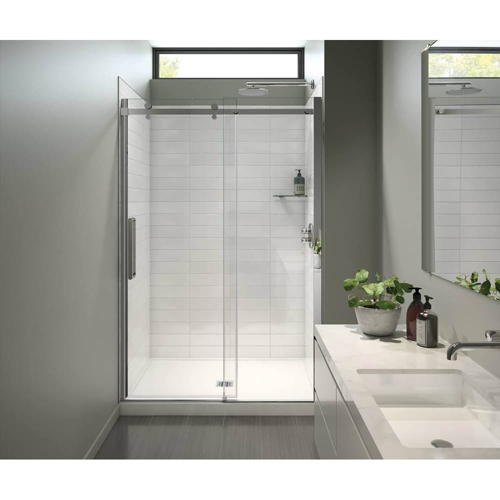 Maax - B3X 4836 Acrylic Alcove Shower Base with Center Drain in White - White