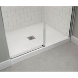 B3X 4836 Acrylic Alcove Shower Base with Anti-slip Bottom with Center Drain in White