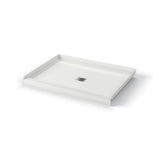 B3X 4836 Acrylic Alcove Shower Base with Anti-slip Bottom with Center Drain in White