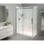 Maax - B3X 6036 Acrylic Corner Left Shower Base with Center Drain in White - White