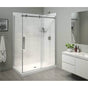 Maax - B3X 6036 Acrylic Corner Right Shower Base with Center Drain in White - White