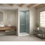 Maax - B3Square 4236 Acrylic Alcove Shower Base in White with Anti-slip Bottom with Center Drain - White