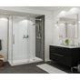 Maax - B3Square 6034 Acrylic Corner Right Shower Base in White with Center Drain - White