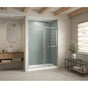 Maax - B3Square 6034 Acrylic Alcove Shower Base in White with Anti-slip Bottom with Left-Hand Drain - White