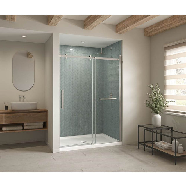 Maax - B3Square 6042 Acrylic Alcove Shower Base in White with Center Drain - White