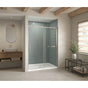 Maax - B3Square 6042 Acrylic Alcove Shower Base in White with Center Drain - White