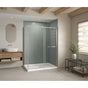 Maax - B3Square 6042 Acrylic Corner Right Shower Base in White with Center Drain - White
