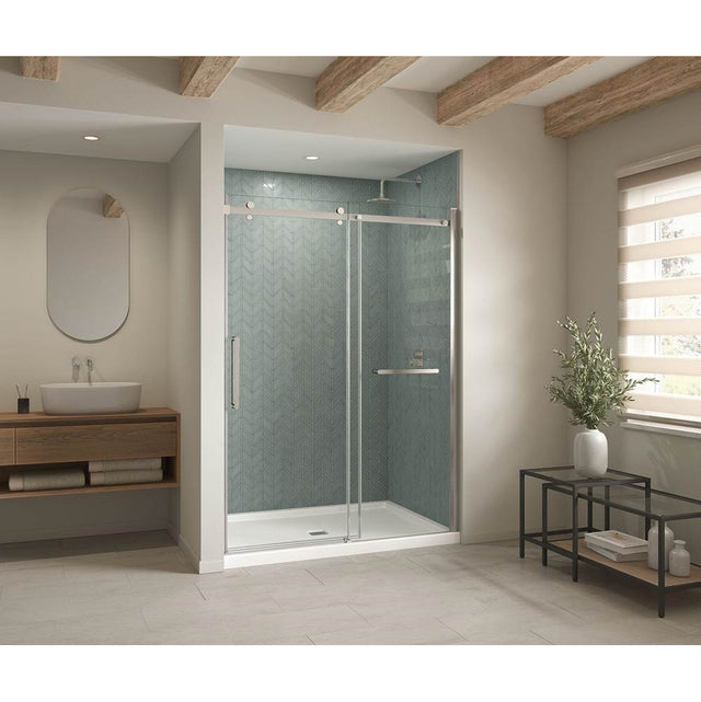 Maax - B3Square 6042 Acrylic Alcove Shower Base in White with Anti-slip Bottom with Center Drain - White