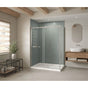 Maax - B3Square 6042 Acrylic Corner Left Shower Base in White with Anti-slip Bottom with Center Drain - White