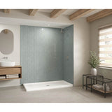 Maax - B3Square 7236 Acrylic Corner Right Shower Base in White with Center Drain - White