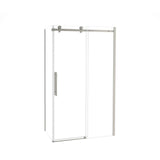 Odyssey SC 48'' x 32'' x 78'' 8mm Sliding Shower Door for Corner Installation with Clear glass in Brushed Nickel