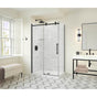 Maax - Odyssey SC 48'' x 32'' x 78'' 8mm Sliding Shower Door for Corner Installation with Clear glass in Matte Black