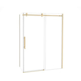 Odyssey SC 60'' x 32'' x 78'' 8mm Sliding Shower Door for Corner Installation with Clear glass in Brushed Gold