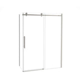 Odyssey SC 60'' x 32'' x 78'' 8mm Sliding Shower Door for Corner Installation with Clear glass in Brushed Nickel
