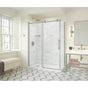 Maax - Odyssey SC 60'' x 32'' x 78'' 8mm Sliding Shower Door for Corner Installation with Clear glass in Brushed Nickel