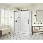 Maax - Odyssey SC 60'' x 32'' x 78'' 8mm Sliding Shower Door for Corner Installation with Clear glass in Matte Black